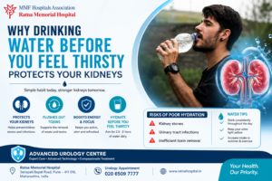 Hydration for kidney health awareness by Ratna Memorial Hospital Urology Centre Pune.
