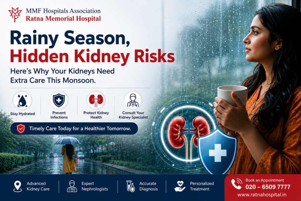 Rainy season kidney infection treatment by kidney specialist in Pune at Ratna Memorial Hospital