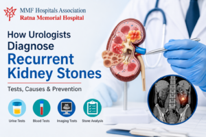 Urologist diagnosing recurrent kidney stones in Pune